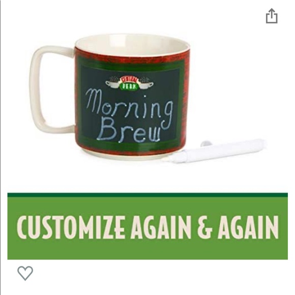 Central Perk Chalkboard Mug with Chalk Pen Friends - Picture 4 of 7